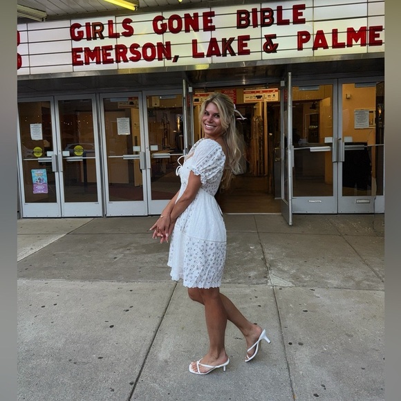 Shop Your Darling Style Allie Floral Patchwork Babydoll Dress - Picture 3 of 4